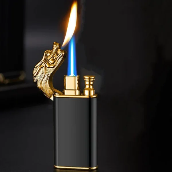 DragonLighterDoubleFireLighter Dragon Two Flame Cigarette Lighter - Men